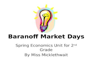 Baranoff Market Day Review
