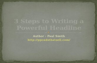 3 steps to writing a powerful headline