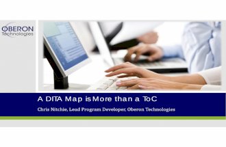 A DITA Map is More than a Table of Contents