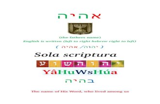 The SCRIPTURE of TRUTH (YHWH)
