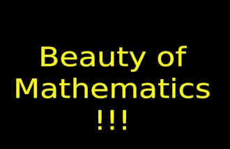 Beauty of math
