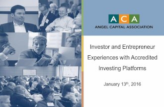 [ACA webinar] Investor Experiences with Online Equity Platforms