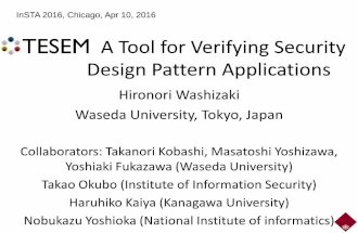 TESEM: A Tool for Verifying Security Design Pattern Applications