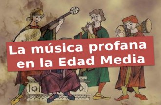 Música Profana medieval
