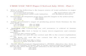 Cbse ugc net paper First solved from july 2016 to June 2013