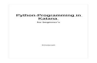 Python for katana