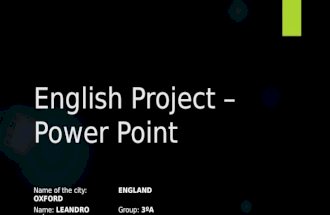 English project – leandro juárez 3°a