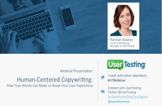 Human-Centered Copywriting: How Your Words Can Make or Break Your User Experience