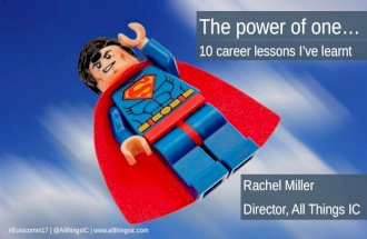 10 career lessons for independent practitioners