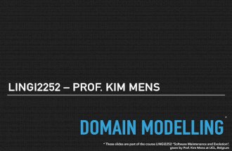 Domain Modelling