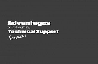 Advantages of Outsourcing Technical Support Services