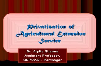 Privatization of Agricultural Extension Service