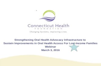 CT Health Foundation Oral Health Advocacy RFP 2016