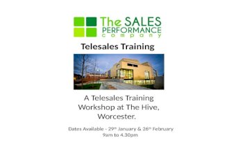 Telesales Training - The Sales Performance Company Ltd