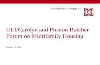 2014 ULI/Butcher Multifamily Housing Forum--Paul Freitag