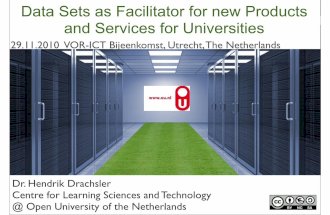 Data Sets as Facilitator for new Products and Services for Universities