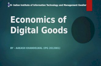 Economics of digital goods