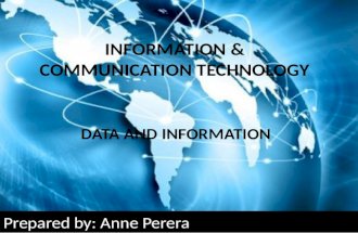 Data and information
