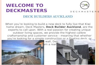 Deckmasters Deck Builder Auckland |Construction & Landscaping Auckland