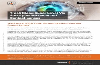 Track Blood Sugar Level Via Smartphone-connected Contact Lenses