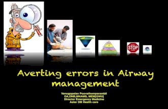 Averting errors in Airway management @ emcon 17