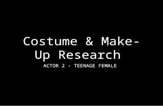 Actor 2 (josie)   outfit, makeup and hair research
