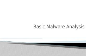 Basic malware analysis