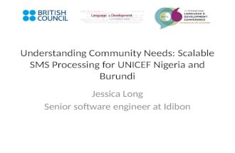 Understanding Community Needs: Scalable SMS Processing for UNICEF Nigeria and Burundi