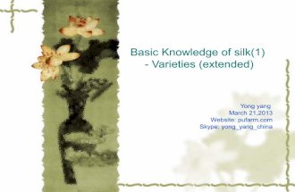 Basic knowledge for silk variety(extended1)