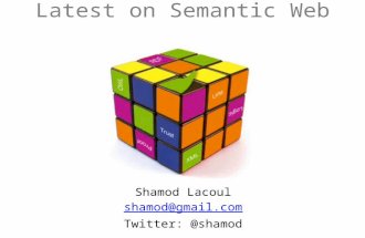 The Latest on Semantic Web