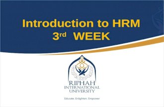 HRM_3rd week