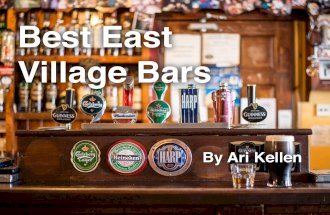 Ari Kellen's Best East Village Bars