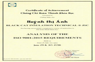 Analysis ISO 9001-2015