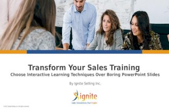 Transform Your Sales Training - Go Beyond Boring PowerPoint Slides