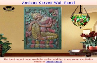 Antique carved wall panel