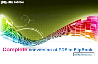 Complete conversion of PDF to flip book