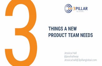 Three Things a New Product Team Needs - Jessica Hall's Presentation at the Business of Software Conference 2016