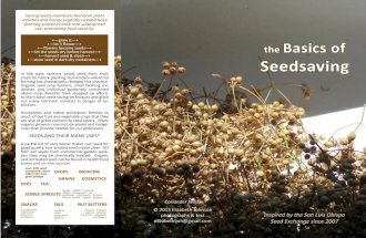 The Basics of Seedsaving ~ ecologistics