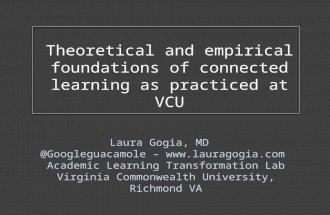 Theoretical and Empirical Foundations of Connected Learning at Virginia Commonwealth University