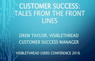 Customer Success: Tales from the front lines