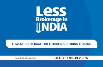 Lowest Brokerage For Futures & Options Trading