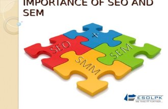 Importance of seo and sem
