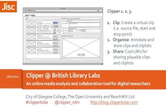 Clipper British Library London slides