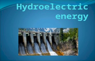 Hydroelectric power plants