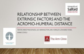 Relationship between extrinsic factors and the acromio humeral distance (1)