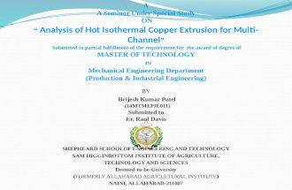 Multi Channel copper extrusion process