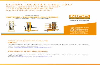 Invitation By Nido Machineries at Global logistics show 2017