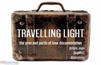Travelling light - Lightweight Documentation