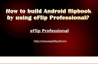 How to build android flipbook by using eflip professional
