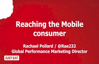 Reaching The Mobile Consumer
